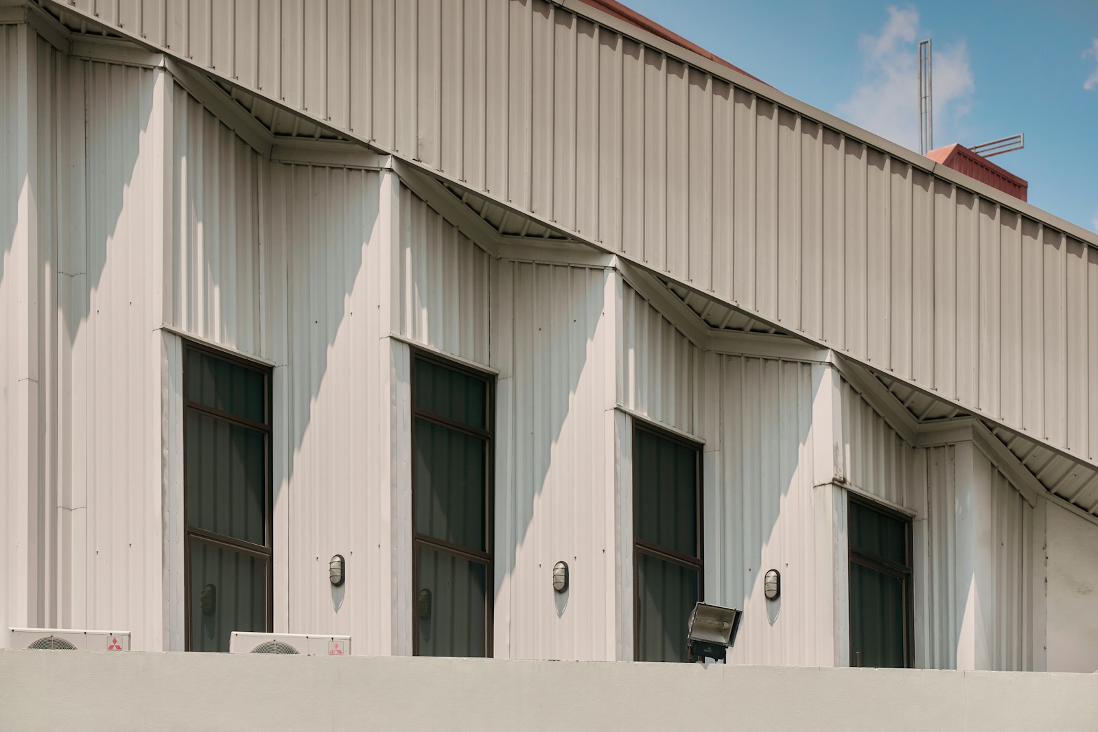 Exterior of a commercial building